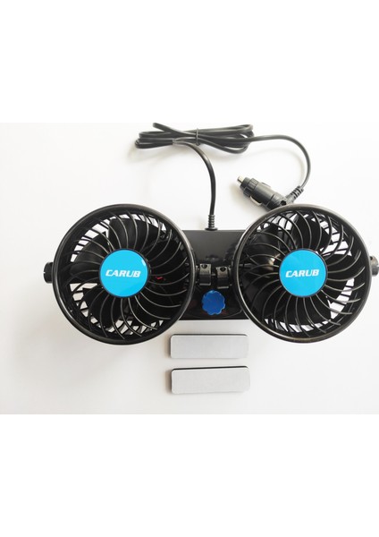Replax 12 Volt Araç Içi Torpido Üstü Çift Fanlı Oto Vantilatör 36