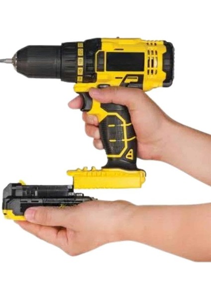 Zeroshop Matkap Seti 24 Parça Çift Bataryalı Darbeli LED Işıklı Vidalama indirimleri