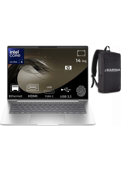 Elitebook 640 G11 Ultra 5 125U B2PK3ES-K03 40GB 512GB Intel Graphics Freedos 14" Wuxga Notebook