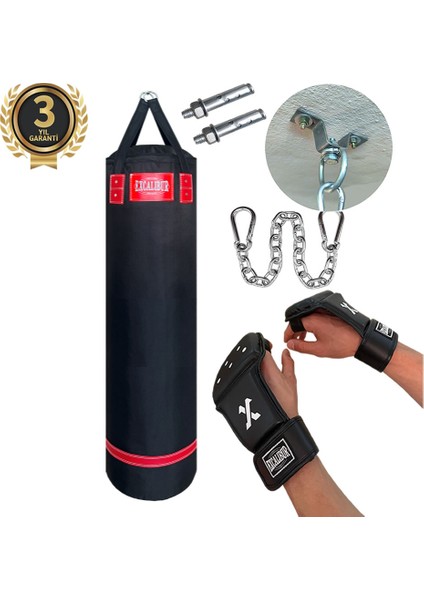 Polystar 120 x 30 cm Boks Kum Torbası Siyah - Eldiven Hediyeli