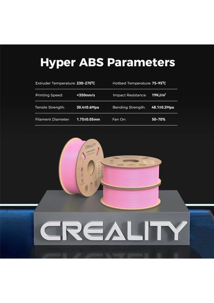 Hyper Abs Pembe Filament 1.75MM 1000GR - Urhanshop Yetkili Satış fiyatları