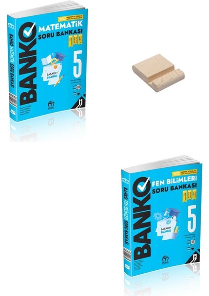5. Sınıf Banko Matematik ve Fen Bilimleri Soru Bankası + Telefon Standı