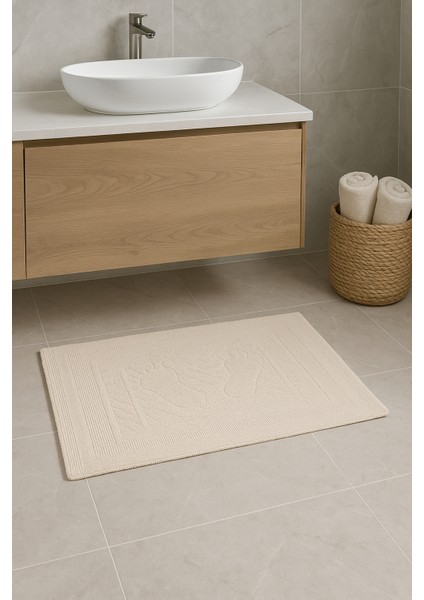 2'li Banyo ve Lavabo Paspas Seti – 50X70 cm | Su Emici, Hızlı Kuruyan, Modern Tasarım