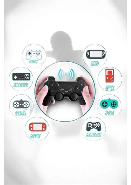 Zeroshop Gaming Atari 2.4g Uyumlu Kablosuz Çift Kol Game Stick fırsatları