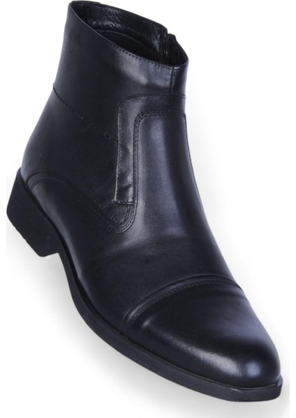 02621 Siyah Erkek Deri Bot