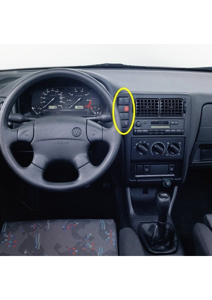 Vw Polo Classic 96-99 Torpido Teyp Çerçevesi Kör Kapak 6K0957087A