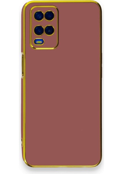 Oppo A54 4g Kılıf Şık ve Parlak Silikon Kapak Ryc/volet