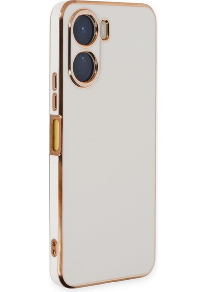 Vivo Y16 Kılıf Şık ve Parlak Silikon Kapak Ryc/volet