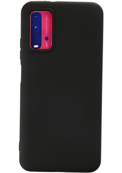 Redmi 9t Kılıf Içi Kadife Kaplı Nano Silikon Kapak - Siyah