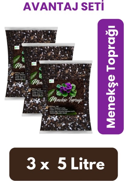 15 Litre Menekşe Toprağı - Sardunya ve Salon Bitkisi Toprağı Karışımı