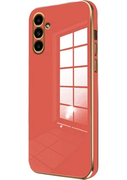 Samsung Galaxy A15 4g Kılıf Parlak Yapılı Esnek Volet Silikon Kapak