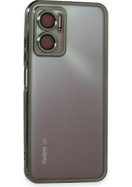 Poco X4 Gt Kılıf Kamera Lens Korumalı Razer Lens Silikon Kapak - Yeşil