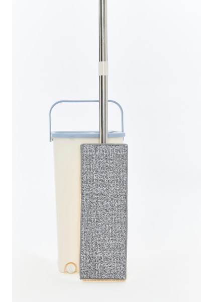 Çift Hazneli Flat Mop Seti – Mikrofiber Bezli, Sıkmalı, Paslanmaz Çelik Saplı Temizlik Kovası fırsatları