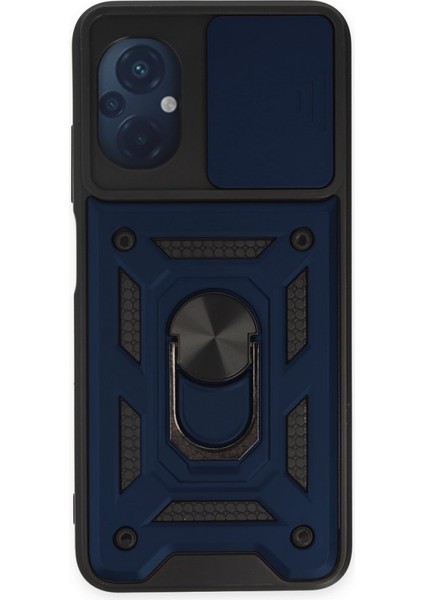 Poco M5 Kılıf Kamera Koruma Sürgülü Şık Pars Tank Sert Silikon Kapak