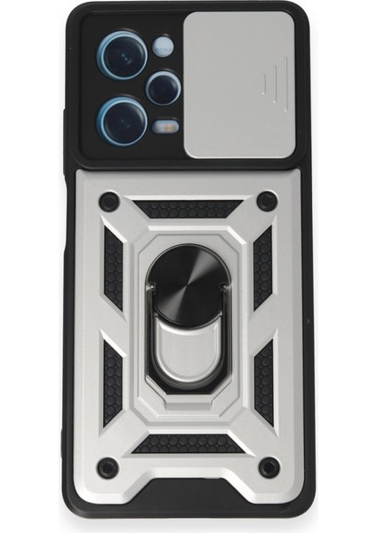 Poco X5 Pro 5g Kılıf Kamera Koruma Sürgülü Şık Pars Tank Sert Silikon Kapak