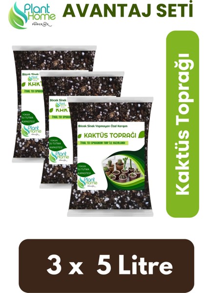 15 Litre Kaktüs Toprağı - Kaktüs ve Skulent Için Böcek Sinek Yapmayan Özel Karışım