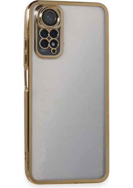 Redmi Note 11 4g Kılıf Kamera Lens Korumalı Parlak Silikon Kapak Ryc/razer Lens - Gold