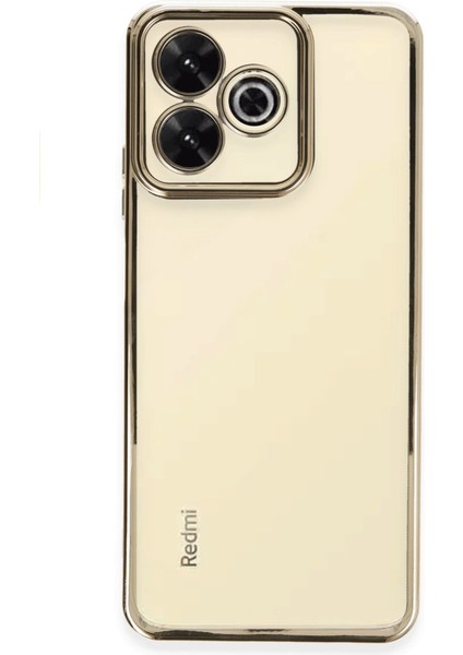 Redmi 13 4g Kılıf Kamera Lens Korumalı Razer Lens Silikon Kapak - Gold