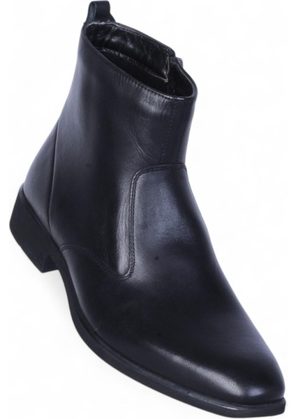 00705 Siyah Erkek Deri Bot