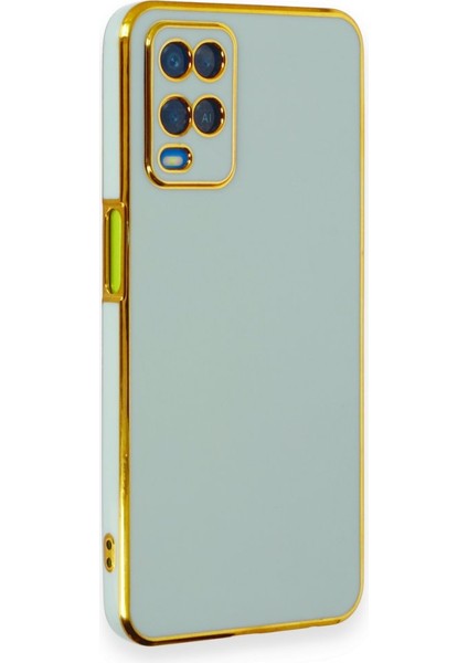 Oppo A54 4g Kılıf Şık ve Parlak Silikon Kapak Ryc/volet