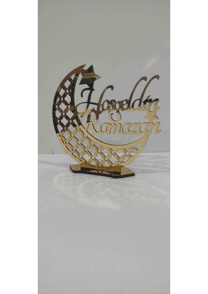 Pleksi Hoşgeldin Ramazan Hilal Dekoratif Ayaklı Süs fiyatları