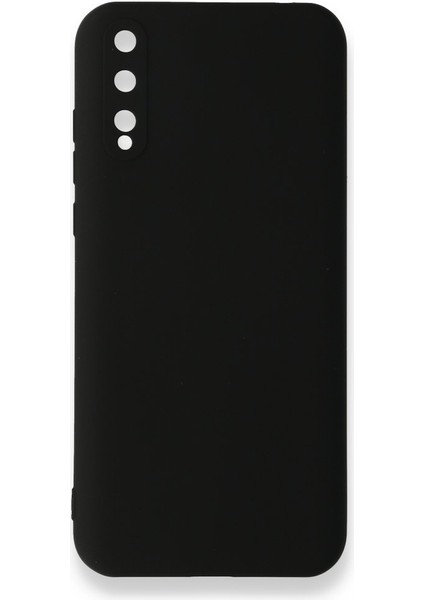 Huawei P Smart S Kılıf Içi Kadife Kaplı Nano Silikon Kapak - Siyah