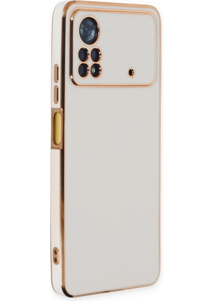 Pocox4 Pro 5g Kılıf Şık ve Parlak Silikon Kapak Ryc/volet