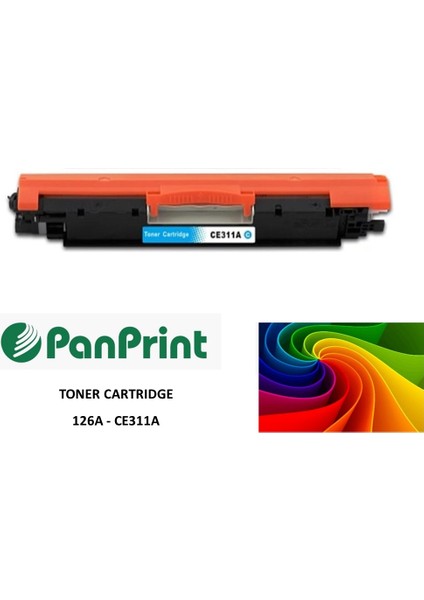 Hp 126A-CE311A Mavi Muadil Toner