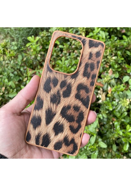 Xiaomi Redmi Note 13 Pro 4g Kılıf Leopar Desenli Içi Kadife Kapak
