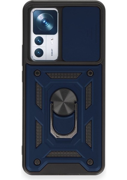 Xiaomi Mi 12T Pro Kılıf Kamera Koruma Sürgülü Şık Pars Tank Sert Silikon Kapak