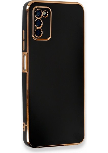 Samsung Galaxy A03S Kılıf Parlak Yapılı Esnek Volet Silikon Kapak