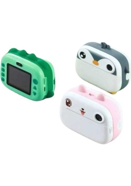 Zeroshop Çocuklara Özel Şirin Tasarımlı Mini Fotoğraf Yazıcısı 3 Adet Rulo Hediyeli fırsatları