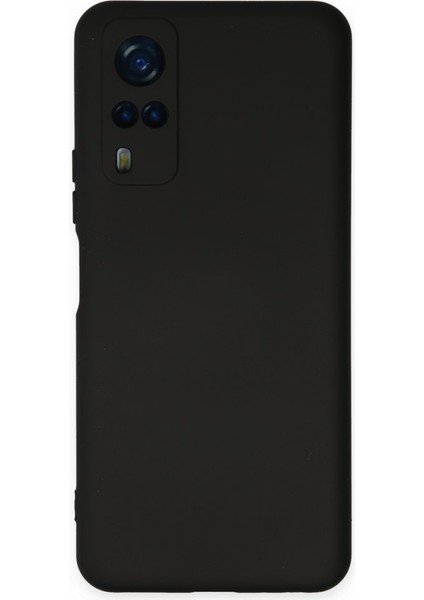 Vivo Y53S Kılıf Içi Kadife Kaplı Nano Silikon Kapak - Siyah