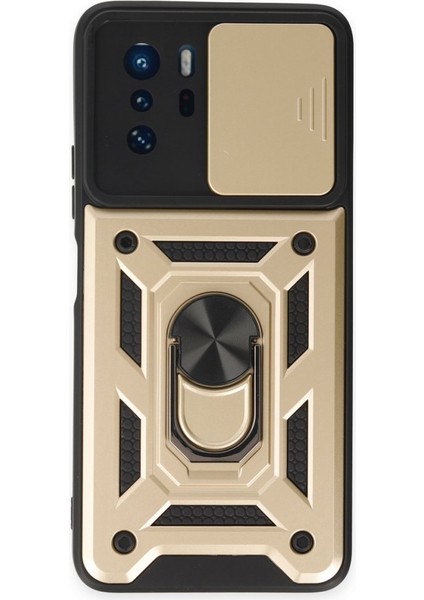 Poco X3 Gt Kılıf Tam Koruma Sağlayan Kamera Sürgülü Sert Silikon Kapak Ryc/pars Yüzüklü