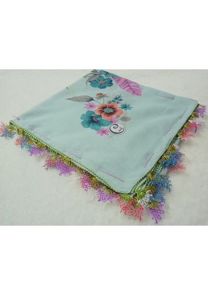 ve Reyhan El Emeği Iğne Oyası Yazma , Fular ,yemeni, Mevlüt Örtüsü ,hediyelik 4 Kenarı Oyalı