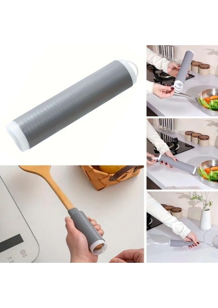 Isıya Dayanıklı Silikon Kauçuk Tencere,Kapı Tutma Kılıfı Kendinden Küçülen,Her Sapa Uyumlu Tava Kulp Yalıtımı 12-15 cm (5250)