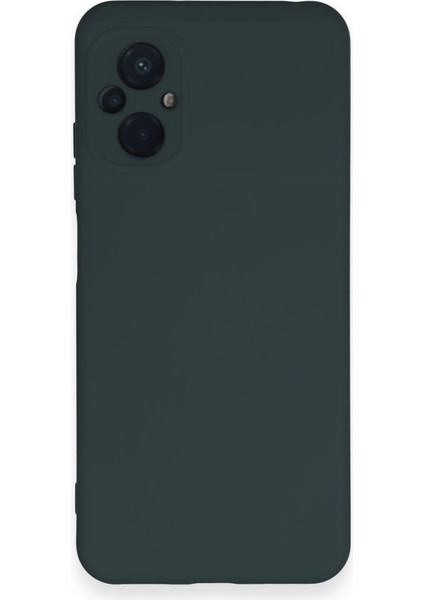 Poco M5 Kılıf Içi Kadife Kaplı Nano Silikon Kapak - Koyu Yeşil