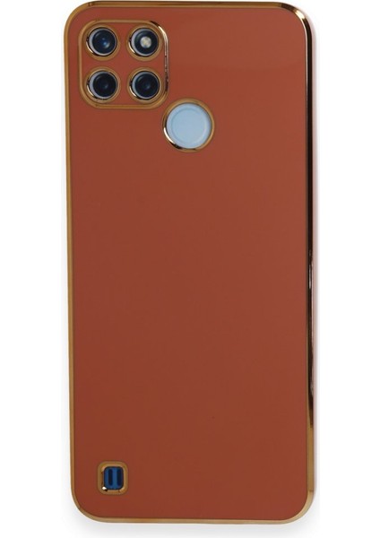 Realme C21Y Kılıf Şık ve Parlak Silikon Kapak Ryc/volet