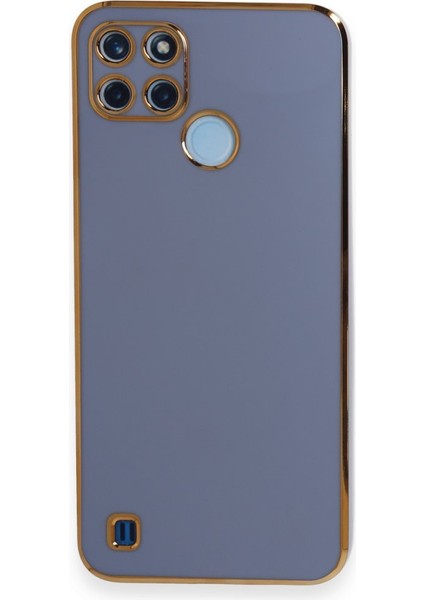 Realme C21Y Kılıf Şık ve Parlak Silikon Kapak Ryc/volet