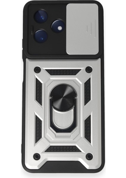 Realme C53 Kılıf Kamera Koruma Sürgülü Şık Pars Tank Sert Silikon Kapak