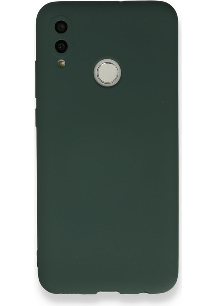 Huawei P Smart 2019 Kılıf Içi Kadife Kaplı Nano Silikon Kapak - Koyu Yeşil