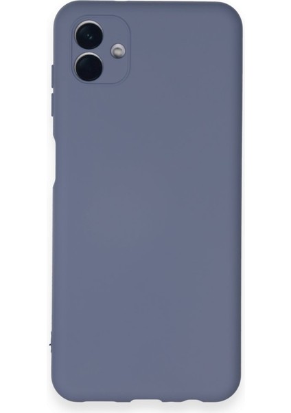 Samsung Galaxy A04E Kılıf Içi Kadife Kaplı Nano Silikon Kapak - Gri