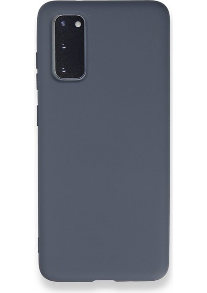 Samsung Galaxy S20 Kılıf Içi Kadife Kaplı Nano Silikon Kapak - Gri