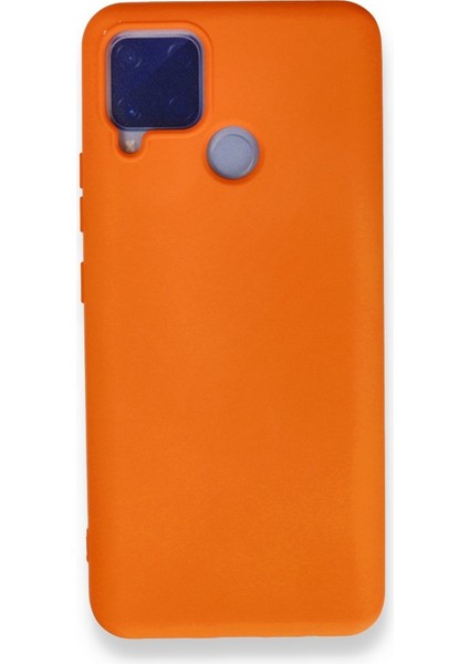 Realme C15 Içi Kadife Kaplı Esnek Silikon Kapak Ryc/ Nano Lansman