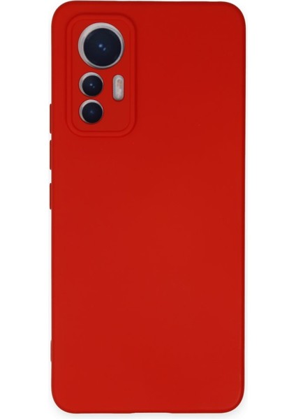Xiaomi Mi 12 Lite Kılıf Içi Kadife Kaplı Nano Silikon Kapak - Kırmızı