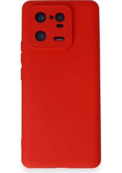 Xiaomi Mi 13 Pro Kılıf Içi Kadife Kaplı Nano Silikon Kapak - Kırmızı