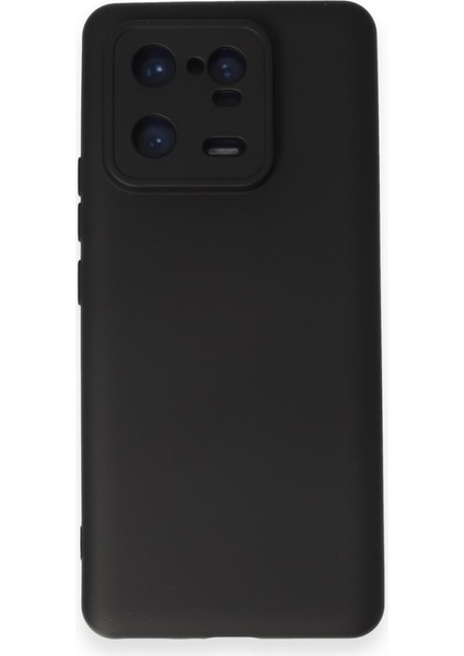 Xiaomi Mi 13 Pro Kılıf Içi Kadife Kaplı Nano Silikon Kapak - Siyah