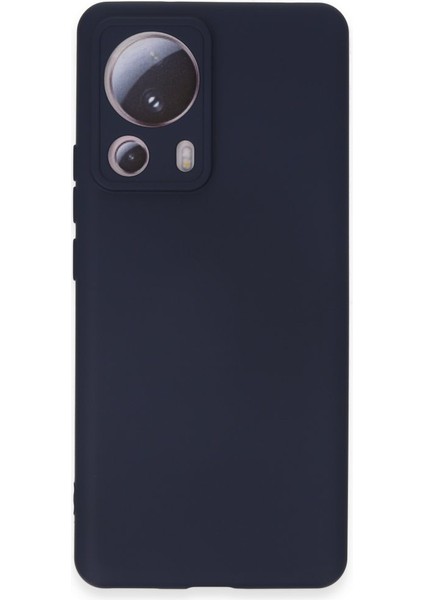 Xiaomi Mi 13 Lite Kılıf Içi Kadife Kaplı Nano Silikon Kapak - Lacivert