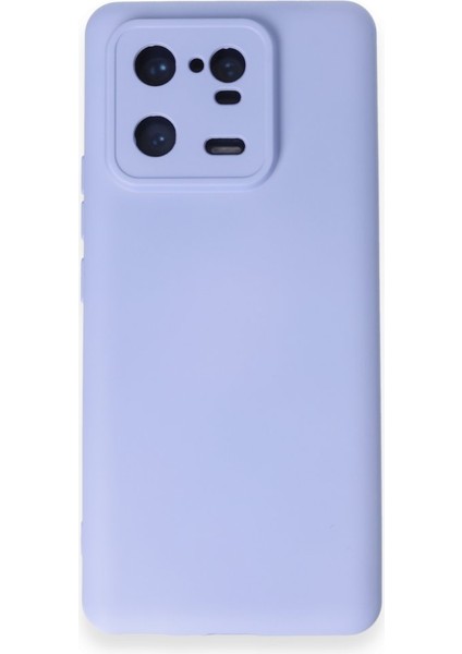 Xiaomi Mi 13 Pro Kılıf Içi Kadife Kaplı Nano Silikon Kapak - Lila