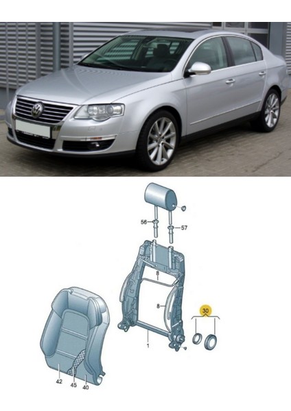 [golf Bora Passat Koltuk Ayar Kolu 1J0881671H 2003 2005] fiyatları